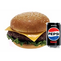 Burger & soft drink