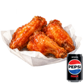 Chicken Wings & soft drink