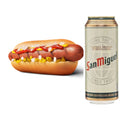 Hot Dog & alcoholic drink